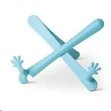 THE HANDS STAND BOOKS AND TABLET IN DUCK EGG BLUE - ATRIL CON MANOS AZUL