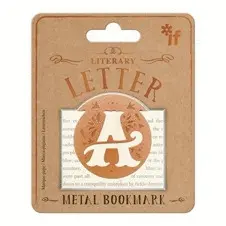 LITERARY LETTER METAL BOOKMARK LETTER A