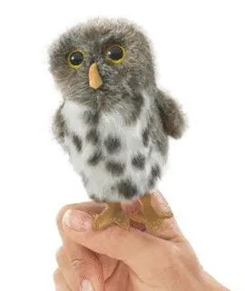 MINI SPOTTED OWL PUPPET