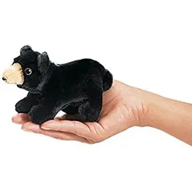 MINI BLACK BEAR PUPPET