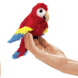 MINI SCARLET MACAW PUPPET