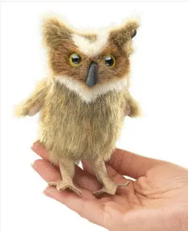 MINI GREAT HORNED OWL PUPPET