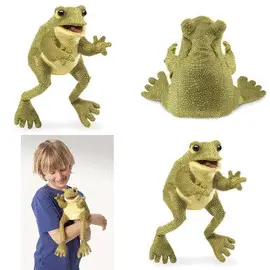 FUNNY FROG HAND PUPPET
