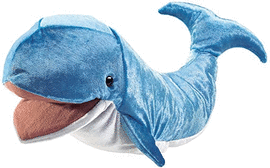 BLUE WHALE PUPPET