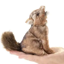 Mini Coyote Finger Puppet