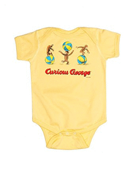 CURIOUS GEORGE 6 MONTH BABY BODYSUIT