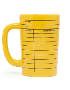 LIBRARY CARD MUG - TAZAS 