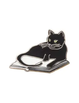 BOOKSTORE CAT ENAMEL PIN (SET OF 1)