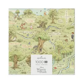 Disney Winnie The Pooh Hundred Acre Wood Map Puzzle - 1000 Pieces Hallmark