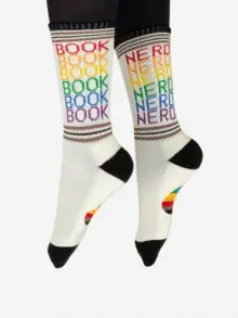 BOOK NERD PRIDE SOCKS SMALL