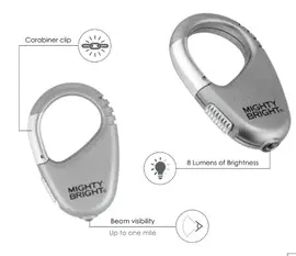 LED CARABINER - CARABINERO CON LINTERNA