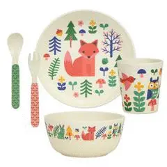 ECO-FRIENDLY BAMBOO DINNERWARE SET -FOREST