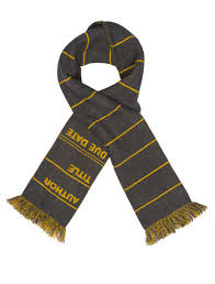 LIBRARY CARD SCARF GRAY