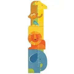 ANIMAL TOWER FOLDING GROWTH CHART