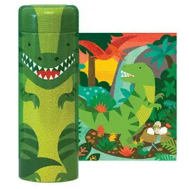 DINOSAUR 64-PIECE TIN CANISTER PUZZLE PTC 185