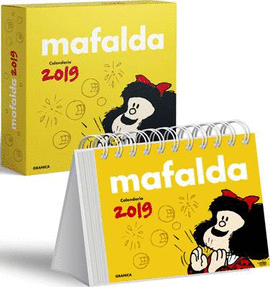 MAFALDA 2019 CALENDARIO CAJA - AMARILLO