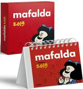 MAFALDA 2019 CALENDARIO CAJA - ROJO