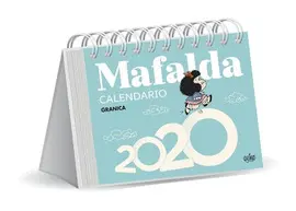 MAFALDA 2020 CALENDARIO ESCRITORIO AZUL