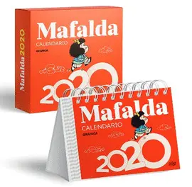 MAFALDA 2020 CALENDARIO ESCRITORIO ROJO