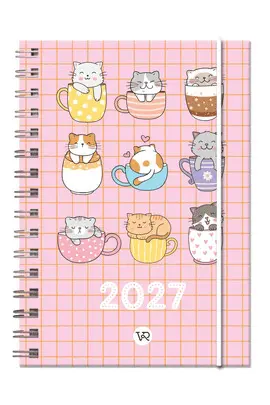 Agenda para Chicas Tazas y Gatos 2027 V&R