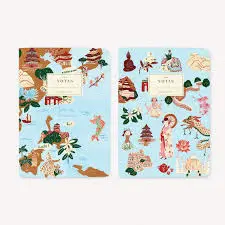 LIBRETAS X 2 12X17 POCKET VIAJES ASIA