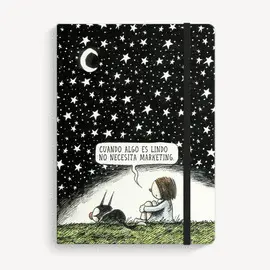 CUADERNO COSIDO PUNTEADO 15X21 NOCHE ESTRELLADA