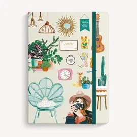CUADERNO COSIDO RAYADO 15X21CM MI TIEMPO ES ORO