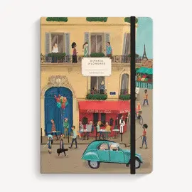 CUADERNO COSIDO RAYADO 15X21CM PARIS - LONDRES