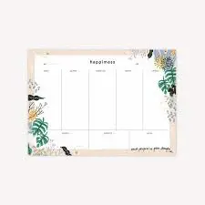 PLANNER SEMANAL MI TIEMPO PLANTAS