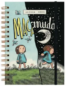 AGENDA A5 DIARIA ANILLADA MACANUDO: DÍA Y NOCHE