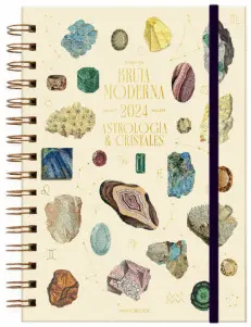 CRISTALES DÍA: AGENDA A5 2024 SEMANAL BRUJA MODERNA