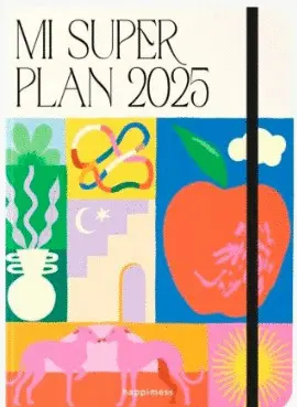 AGENDA A5 2025 CARPETA SEMANA HAPPIMESS SUPER PLAN - JARDIN SECRETO (MANZANA)