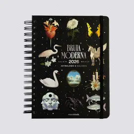 AGENDA A5 2DXP - ANILLADA 2026  - NOCHE BRUJA MODERNA MONOBLOCK
