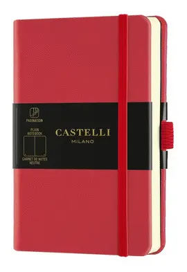 CASTELLI NOTEBOOK PKT PLA AQUA CORAL RED