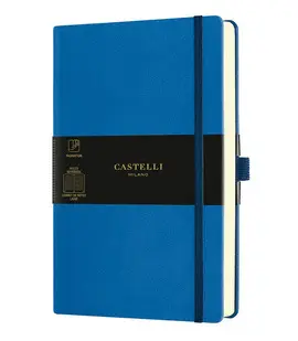 CASTELLI NOTEBOOK PKT RUL AQUA BLUE SEA