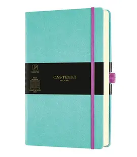 CASTELLI NOTEBOOK PKT RUL AQUA GREEN