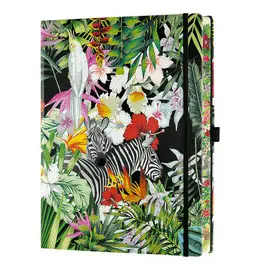CASTELLI NOTEBOOK LRG PLA EDEN ZEBRAS
