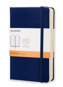 MOLESKINE RULED NOTEBOOK POCKET HARD COVER PRUSSIAN BLUE