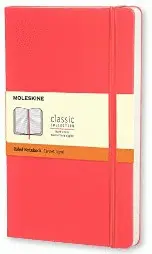 MOLESKINE RULED NOTEBOOK POCKET HARD COVER GERANIUM RED
