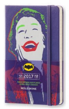 MOLESKINE 2017 BATMAN LIMITED EDITION WEEKLY NOTEBOOK, 12M, POCKET, VIOLET, HARD COVER (3.5 X 5.5)