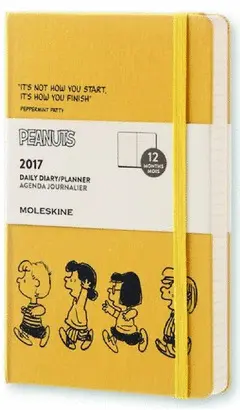 MOLESKINE 2017 PEANUTS LIMITED EDITION DAILY PLANNER, 12M, LARGE, YELLOW, HARD COVER (5 X 8.25) 