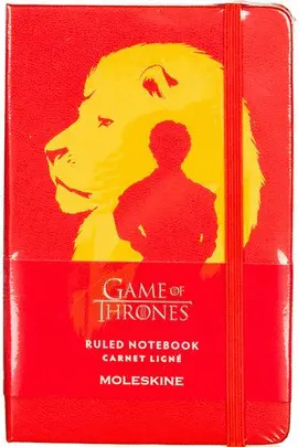 MOLESKINE GAME OF THRONESLIMITED EDITION POCKET RULED NOTEBOOK RED
