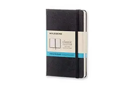 MOLESKINE CUADERNO CLÁSICO, CON BOLSILLO, COLOR NEGRO