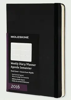 MOLESKINE WEEKLY PLANNER HORIZONTAL POCKET BLACK 2016