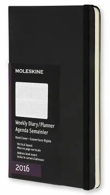 MOLESKINE WEEKLY PLANNER VERTICAL POCKET BLACK 2016