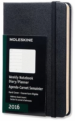 MOLESKINE WEEKLY NOTEBOOK POCKET BLACK 2016
