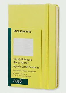 MOLESKINE WEEKLY NOTEBOOK POCKET HAY YELLOW 2016