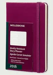 MOLESKINE WEEKLY NOTEBOOK POCKET PURPLE 2016