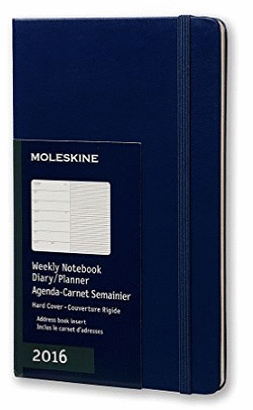 MOLESKINE WEEKLY NOTEBOOK LARGE BLUE 2016