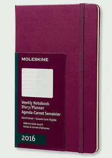 MOLESKINE WEEKLY NOTEBOOK LARGE PURPLE 2016